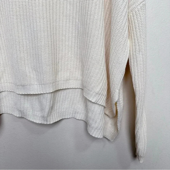 Emma Knudsen Womens XS Ribbed Kate Sweater In White - Picture 8 of 16